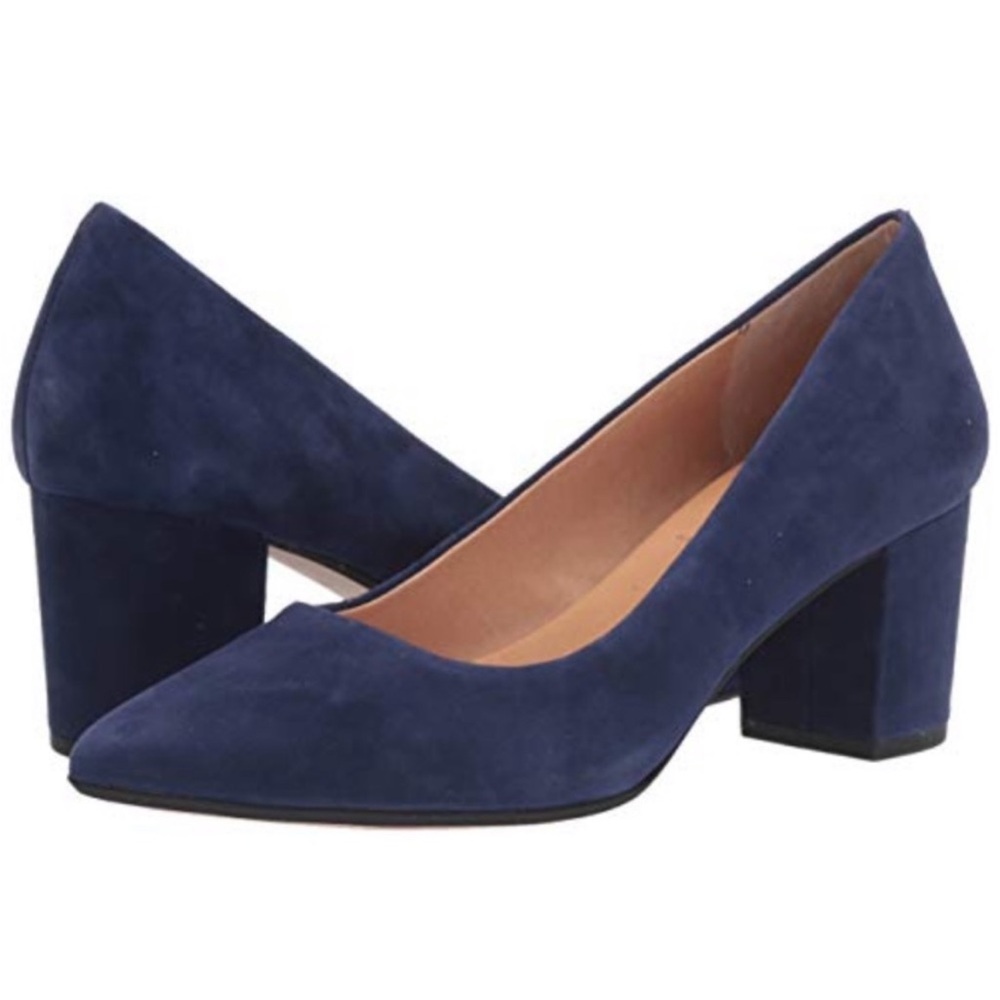 Corso Como Ryanna Classic Suede Pumps 8.5 navy‎ blue
